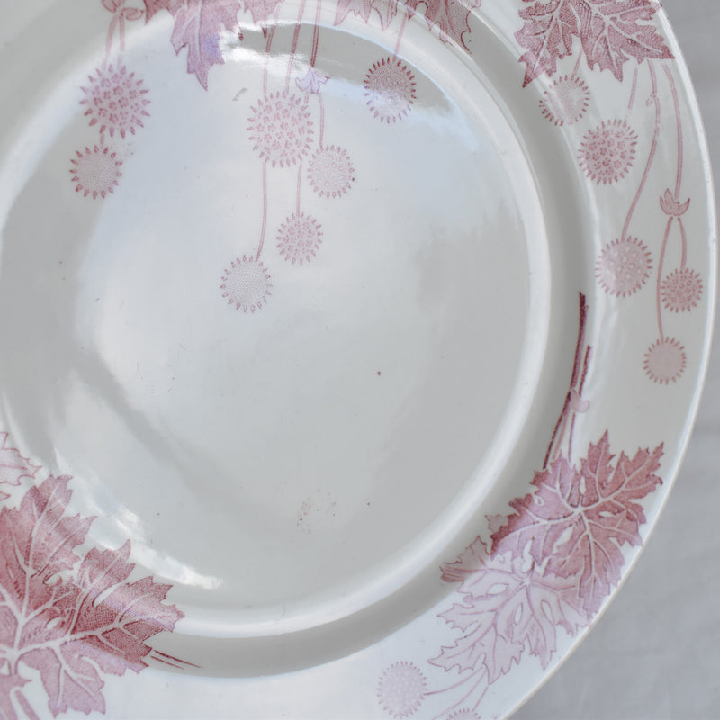 Antique Plate K&G Lunéville Platane H