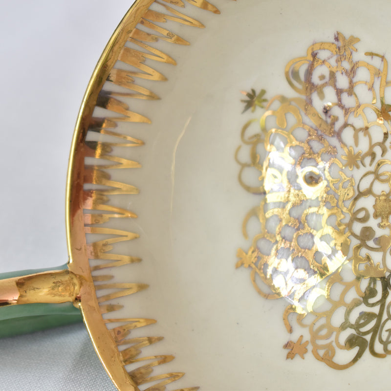 ア.ドラサンヴァル A.Dressinval コーヒーカップ＆ソーサー ライトグリーン