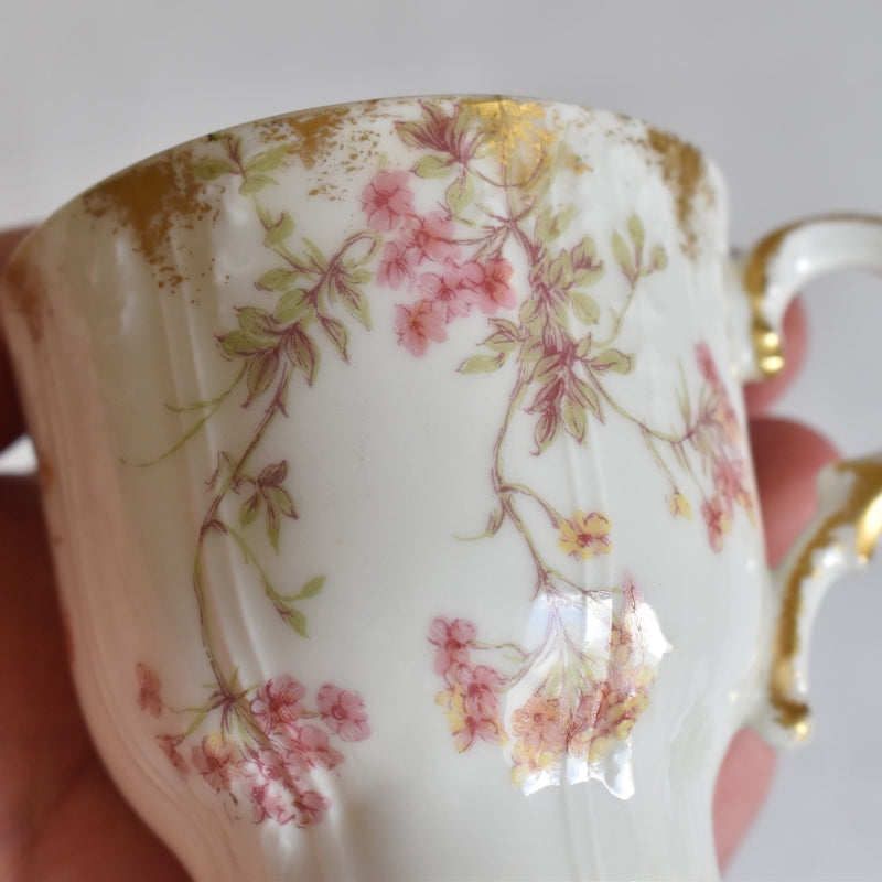 Antique Cup & Saucer CFH/GDM (Haviland) A