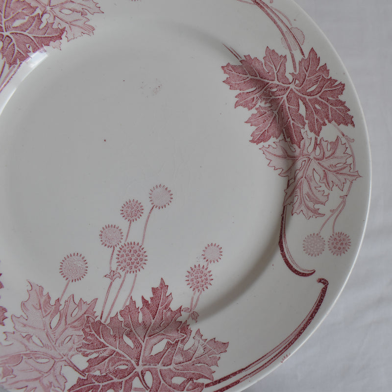 Antique Plate K&G Lunéville Platane H