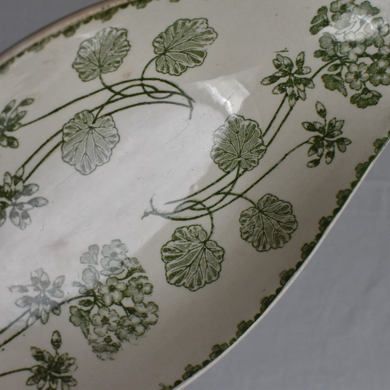 Antique Raviere U&C Sarreguemines Geranium B