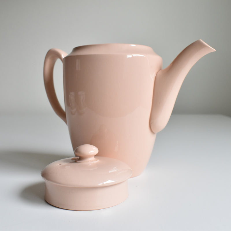 Vintage Coffee Pot Digoin & Sarreguemines Pink