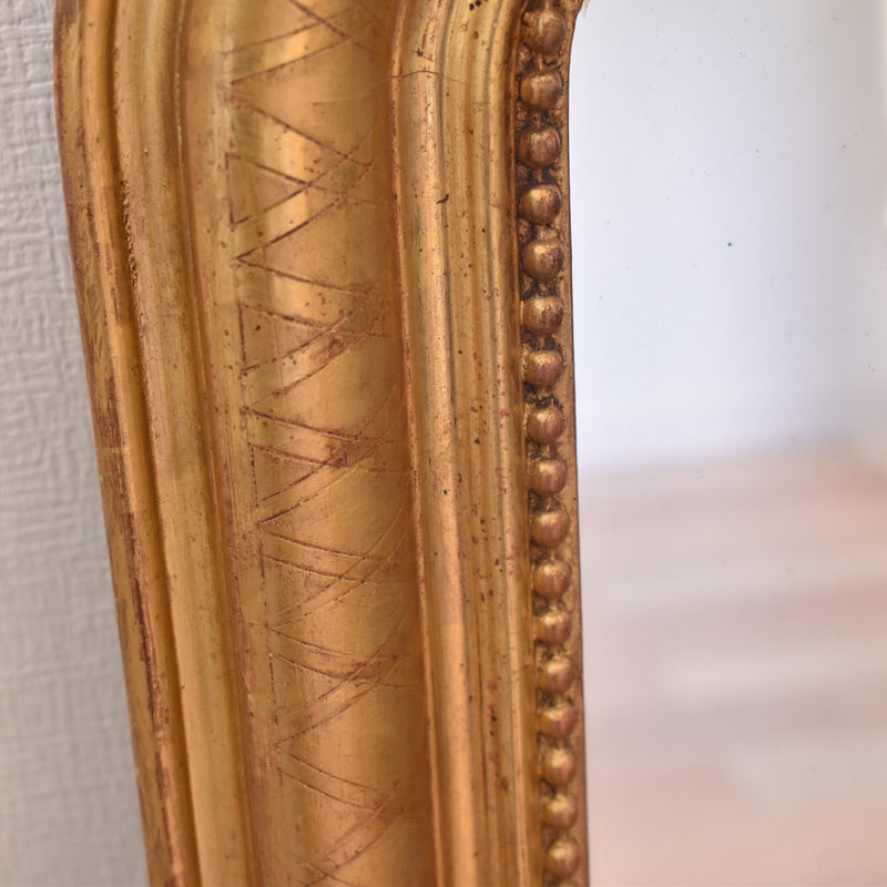 アンティーク鏡　ルイフィリップ様式　ゴールド