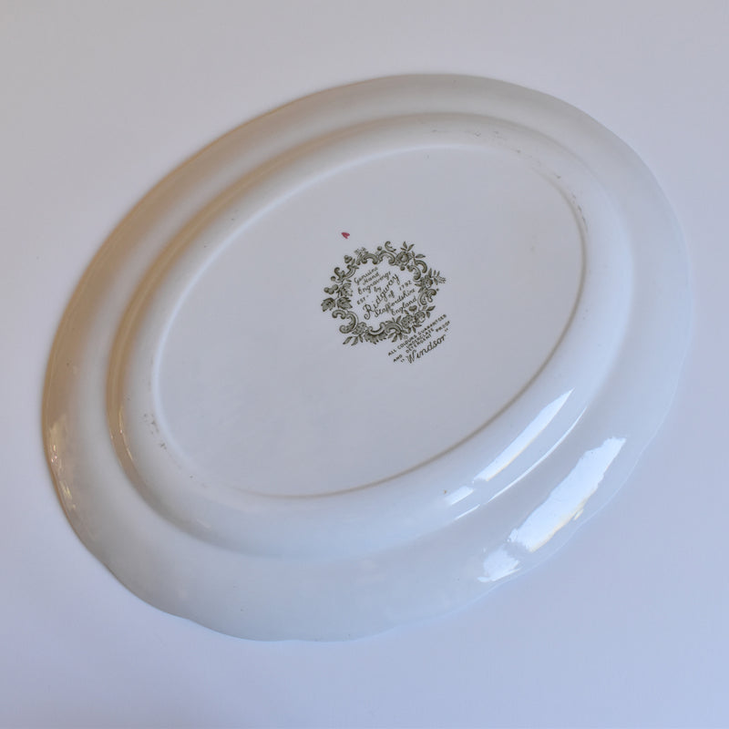 Vintage Oval Plate, Staffordshire Windsor