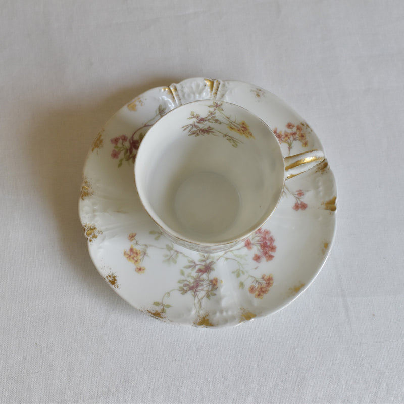 Antique Cup & Saucer CFH/GDM (Haviland) B