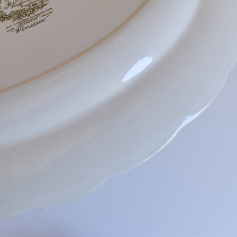 Vintage Oval Plate, Staffordshire Windsor