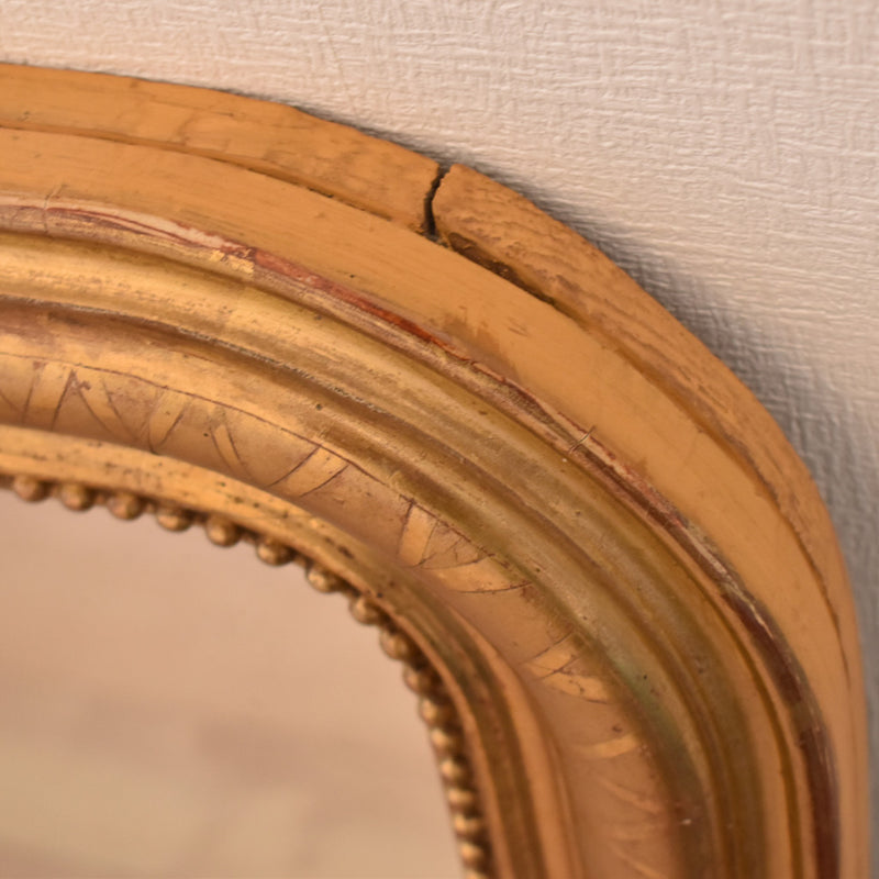 アンティーク鏡　ルイフィリップ様式　ゴールド