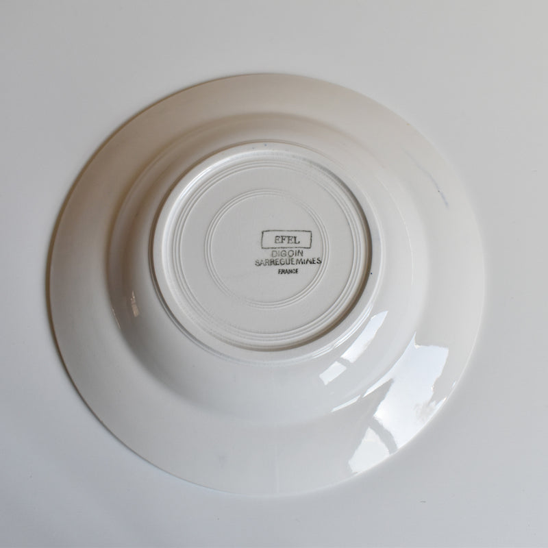 Vintage Deep Plate, Digoin & Sarreguemines, Efel C