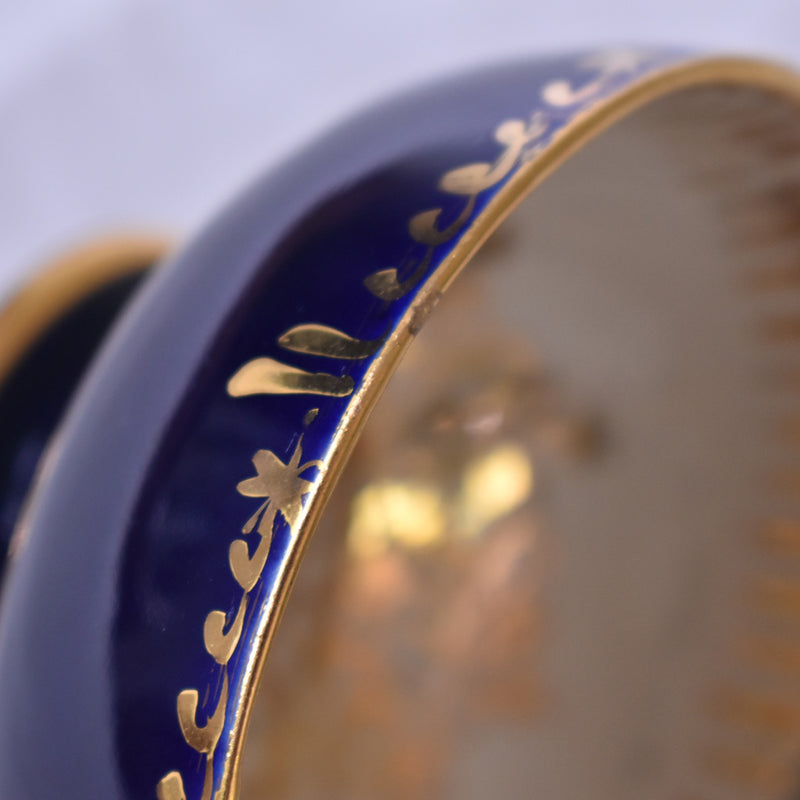 ア.ドラサンヴァル A.Dressinval コーヒーカップ＆ソーサー ダークブルー