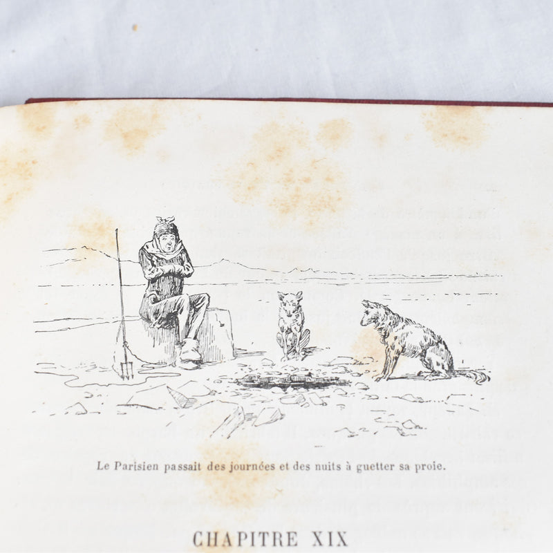 Antique book: Les aventures de trois Fugitifs
