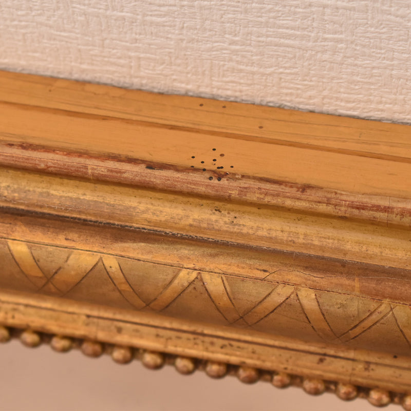 アンティーク鏡　ルイフィリップ様式　ゴールド