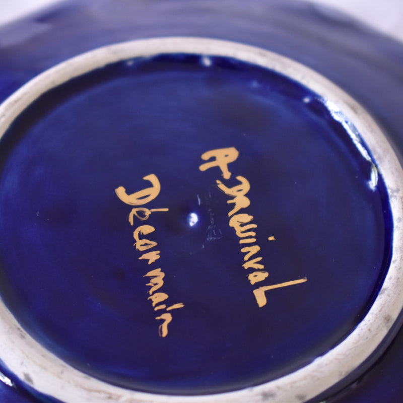 ア.ドラサンヴァル A.Dressinval コーヒーカップ＆ソーサー ダークブルー