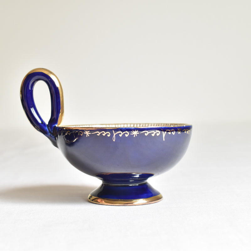 ア.ドラサンヴァル A.Dressinval コーヒーカップ＆ソーサー ダークブルー E