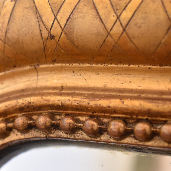 アンティーク鏡　ルイフィリップ様式　ゴールド