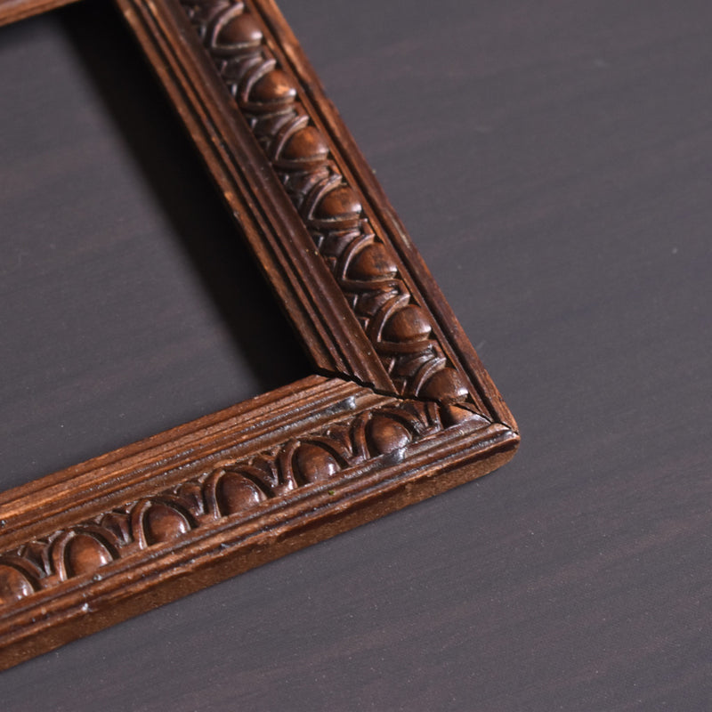 Antique Frame, Square, Dark Brown, 12.3x16.8cm