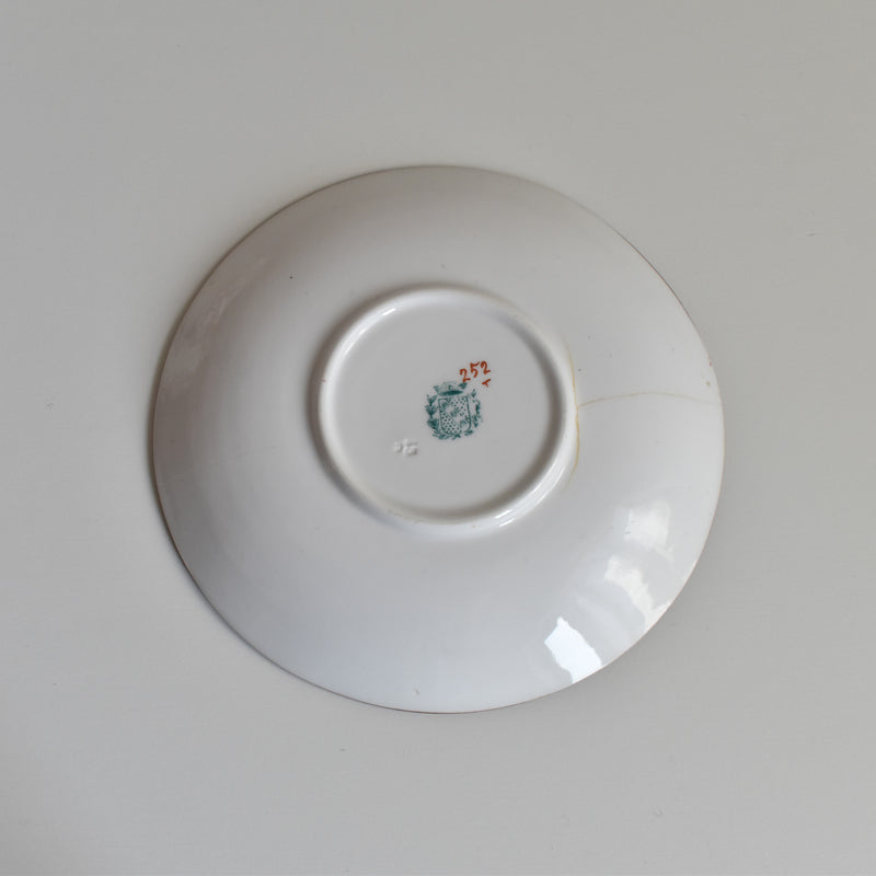 Antique Cup & Saucer Sarreguemines Minton 252 I