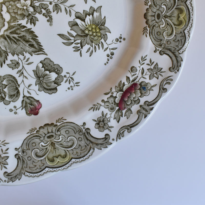 Vintage Oval Plate, Staffordshire Windsor