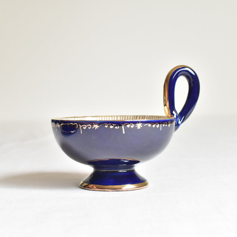 ア.ドラサンヴァル A.Dressinval コーヒーカップ＆ソーサー ダークブルー E