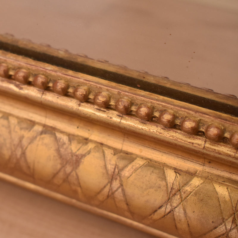 アンティーク鏡　ルイフィリップ様式　ゴールド