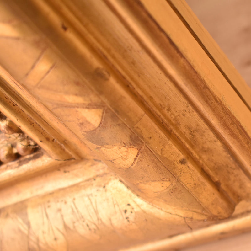 アンティーク鏡　ルイフィリップ様式　ゴールド