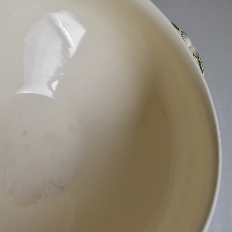 Antique soup tureen (without lid) U&C Sarreguemines Geranium