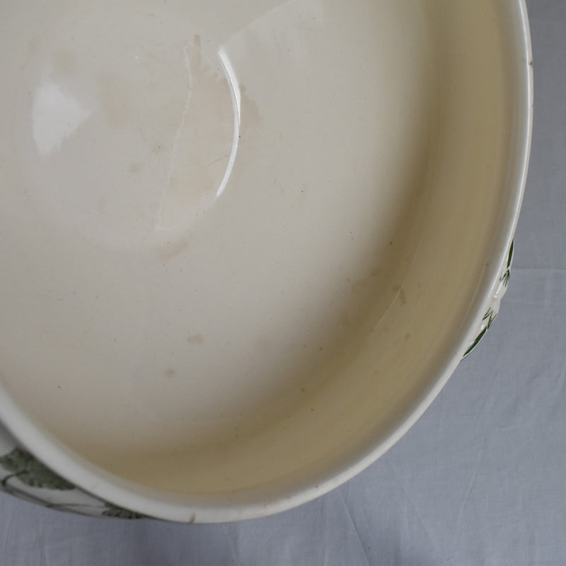 Antique soup tureen (without lid) U&C Sarreguemines Geranium