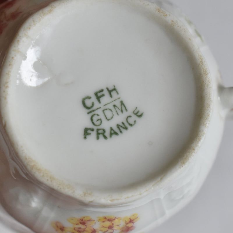 Antique Cup & Saucer CFH/GDM (Haviland) B