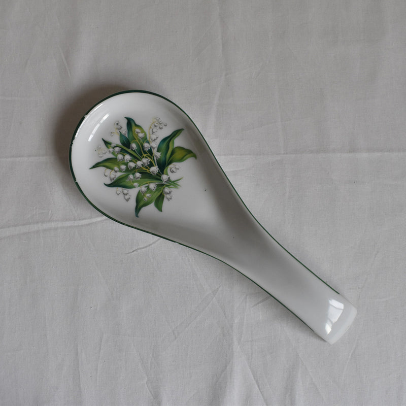 Vintage Lily of the Valley Spoon Rest