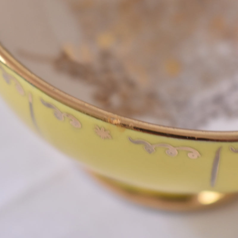 ア.ドラサンヴァル A.Dressinval コーヒーカップ＆ソーサー イェロー B