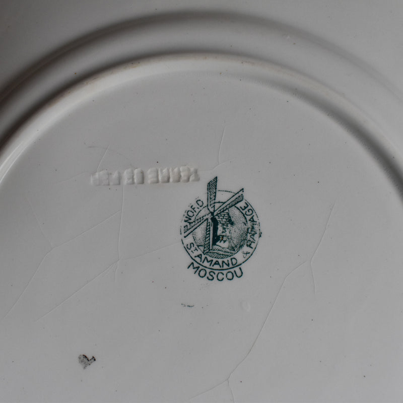Antique Plate Saint-Amand Moscou A