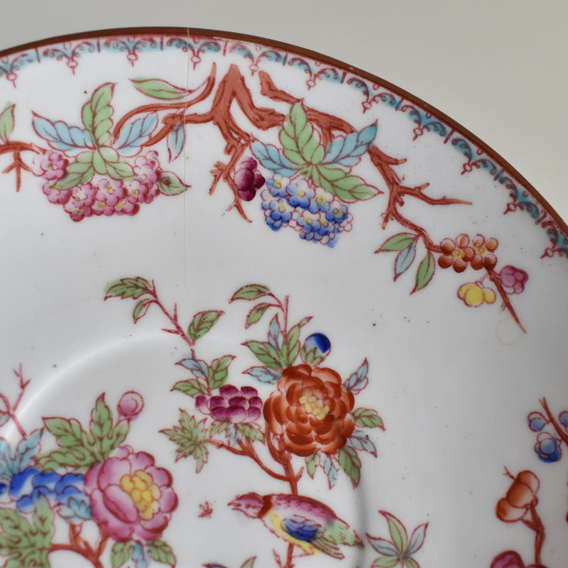 Antique Cup & Saucer Sarreguemines Minton 252 I