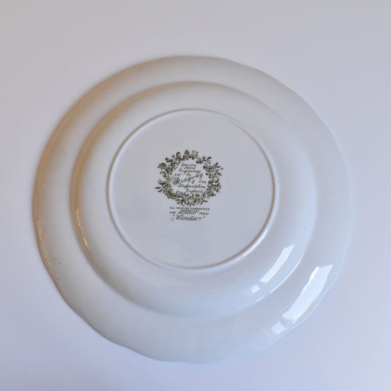 Vintage Large Plate Staffordshire Windsor A