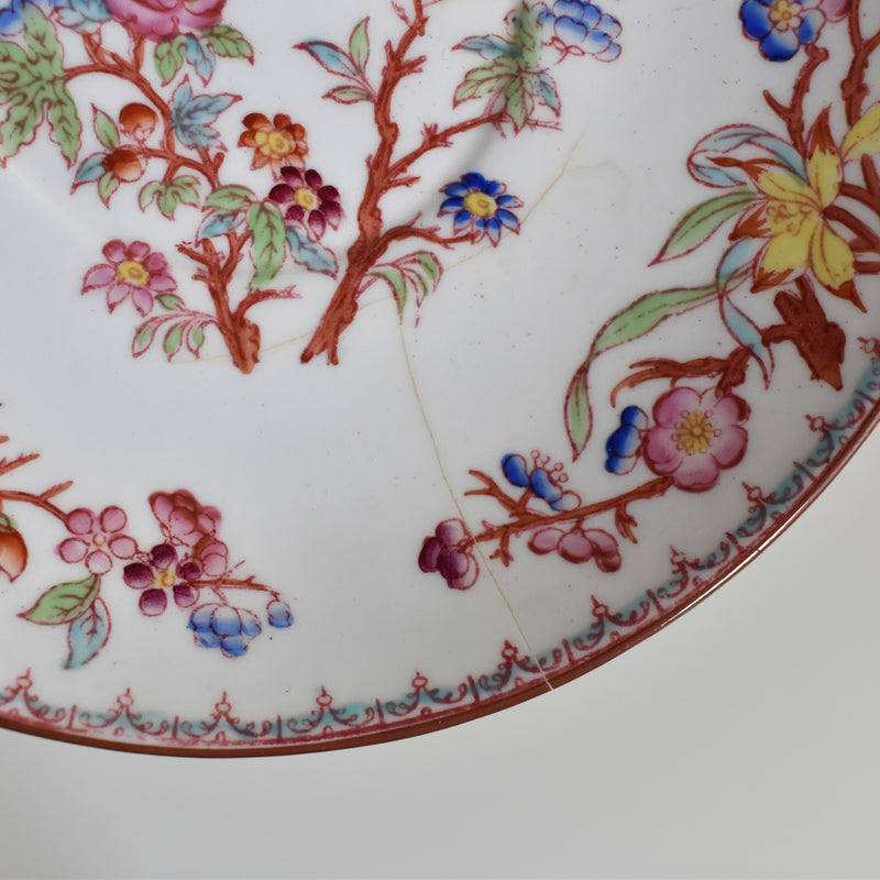 Antique Cup & Saucer Sarreguemines Minton 252 I