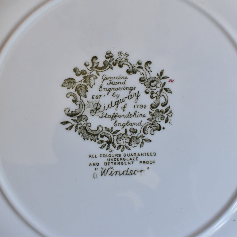 Vintage Large Plate Staffordshire Windsor A