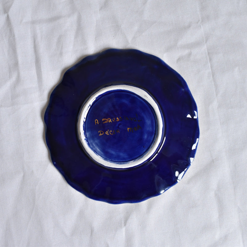 ア.ドラサンヴァル A.Dressinval コヒーカップソーサー ブルー