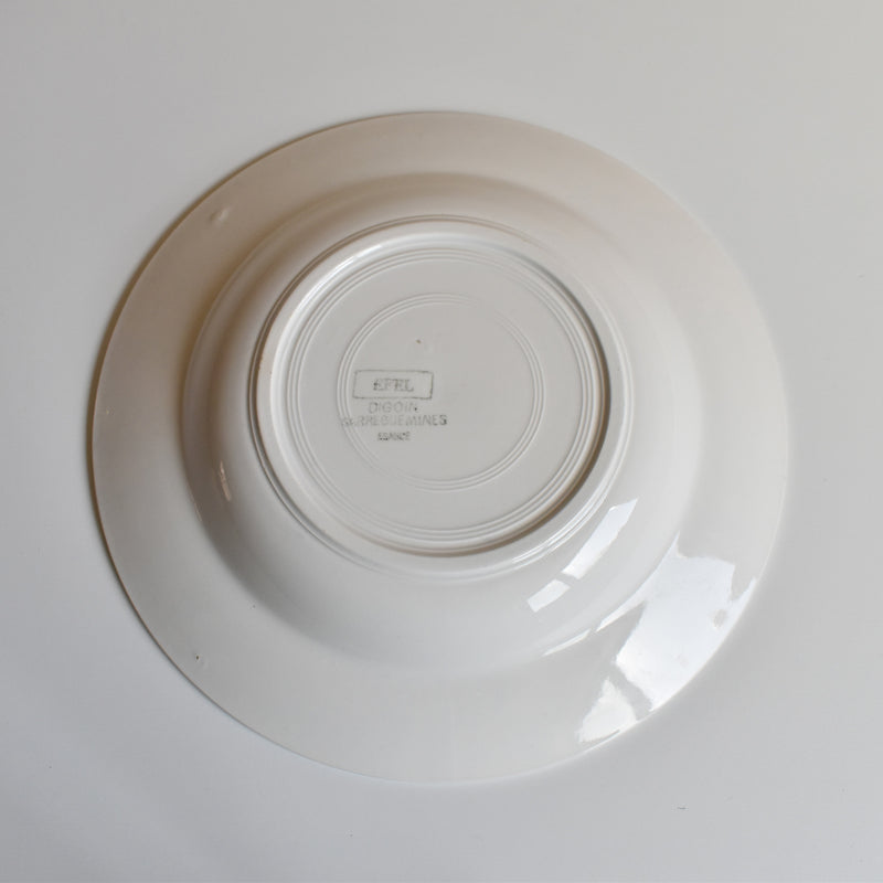 Vintage Deep Plate Digoin & Sarreguemines Efel D