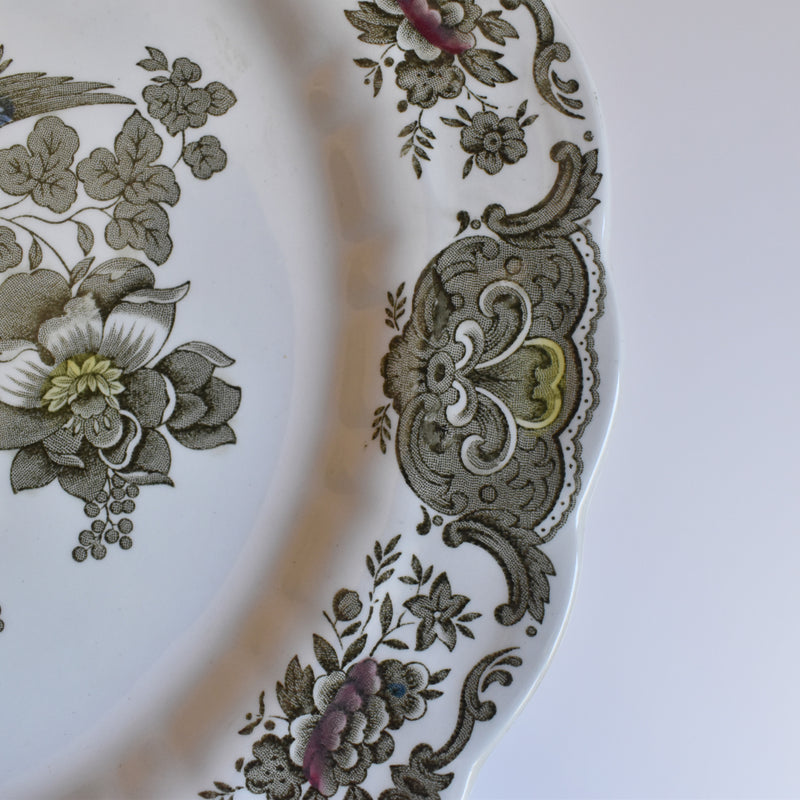 Vintage Large Plate Staffordshire Windsor A