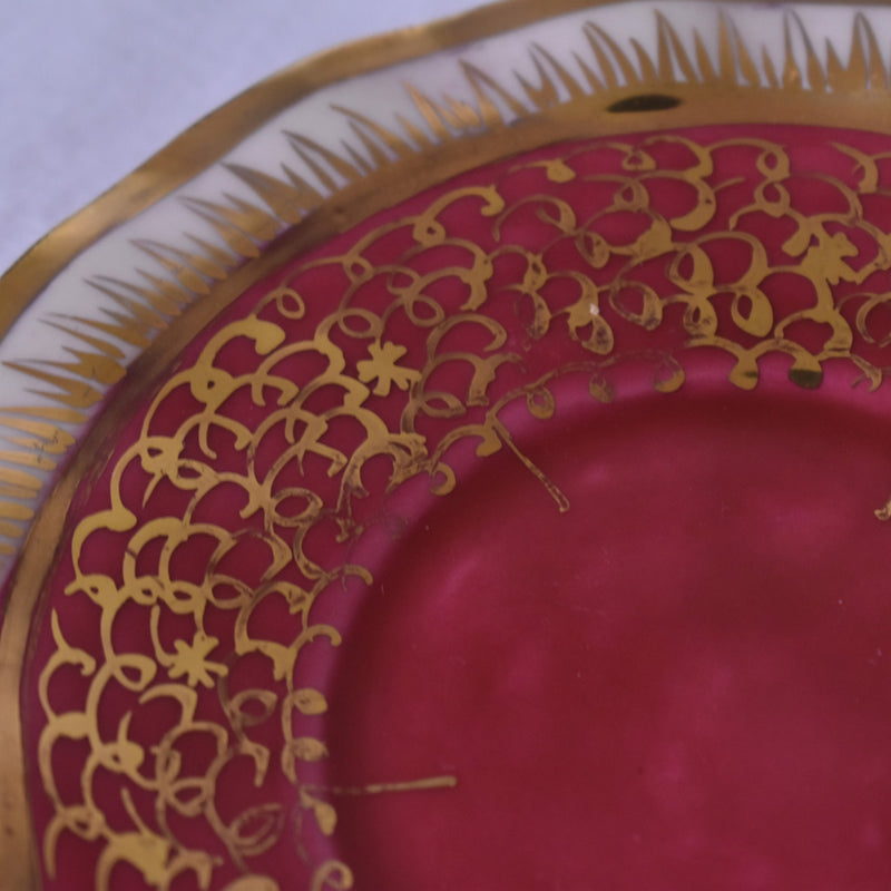 ア.ドラサンヴァル A.Dressinval コーヒーカップ＆ソーサー ピンク B