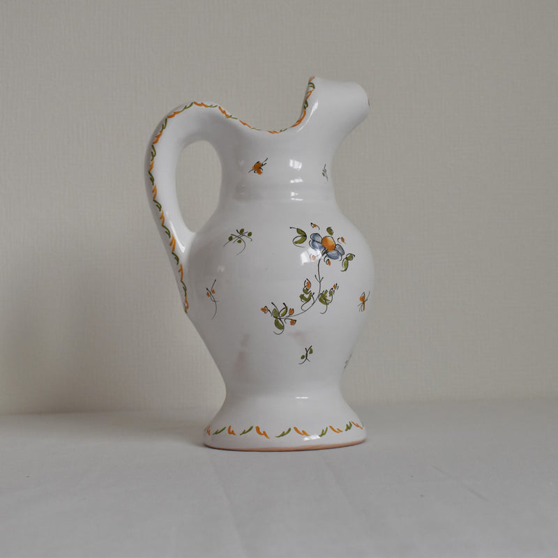 Vintage Moustiers pitcher