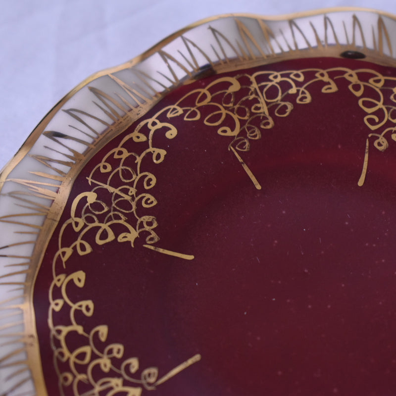 ア.ドラサンヴァル A.Dressinval コーヒーカップ＆ソーサー レッド A