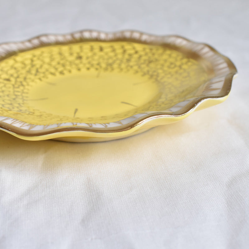 ア.ドラサンヴァル A.Dressinval コヒーカップソーサー イェロー A