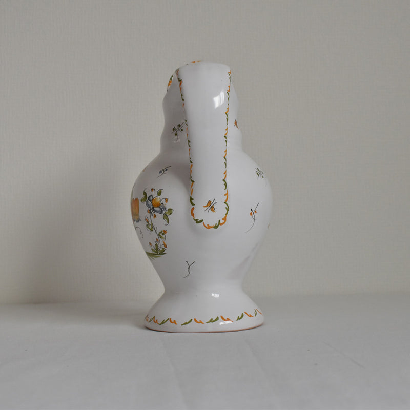 Vintage Moustiers pitcher