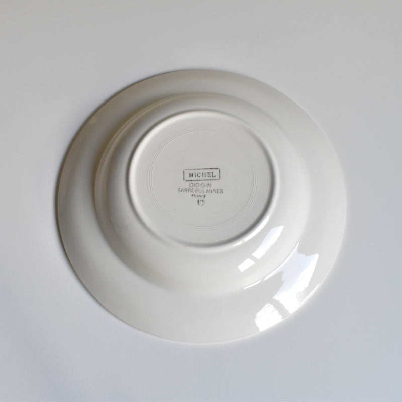 Vintage deep plate Digoin & Sarreguemines Michel A