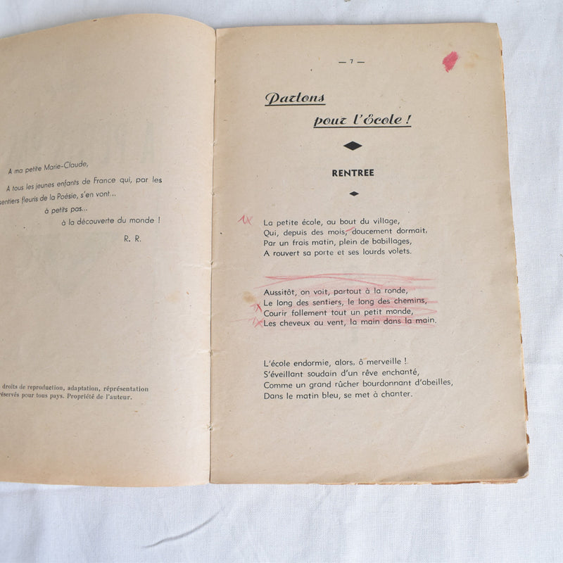 Vintage book A petit pas