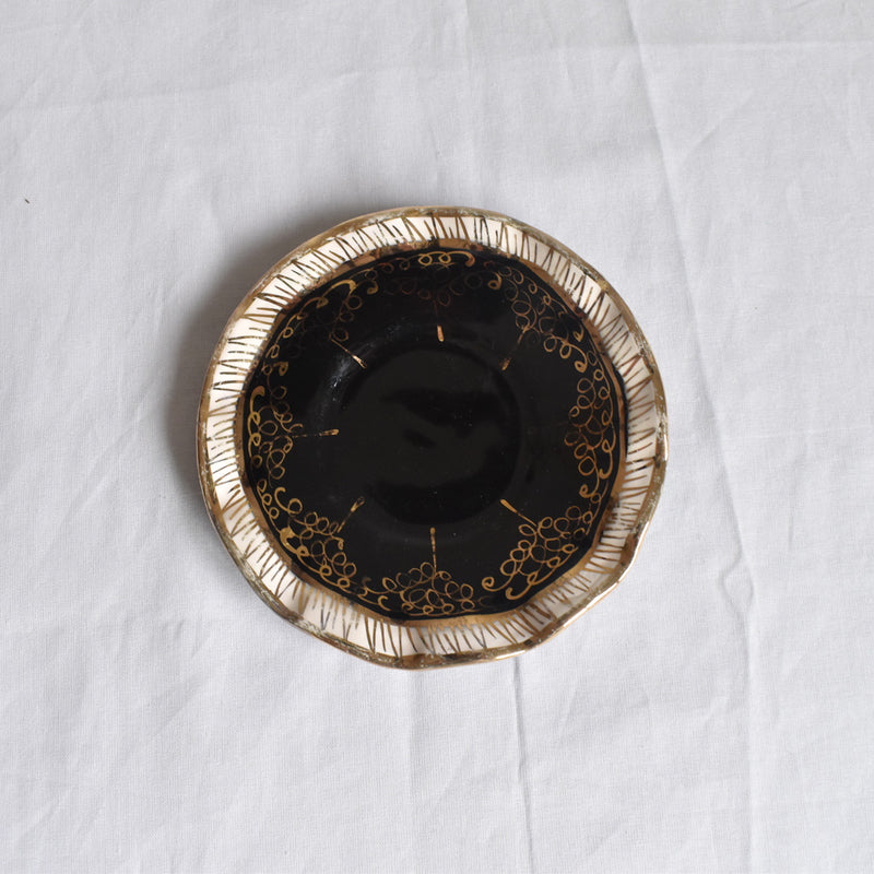 ア.ドラサンヴァル A.Dressinval コーヒーカップ＆ソーサー ブラック F