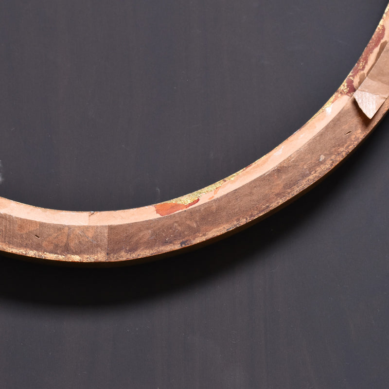 Antique oval gold floral frame