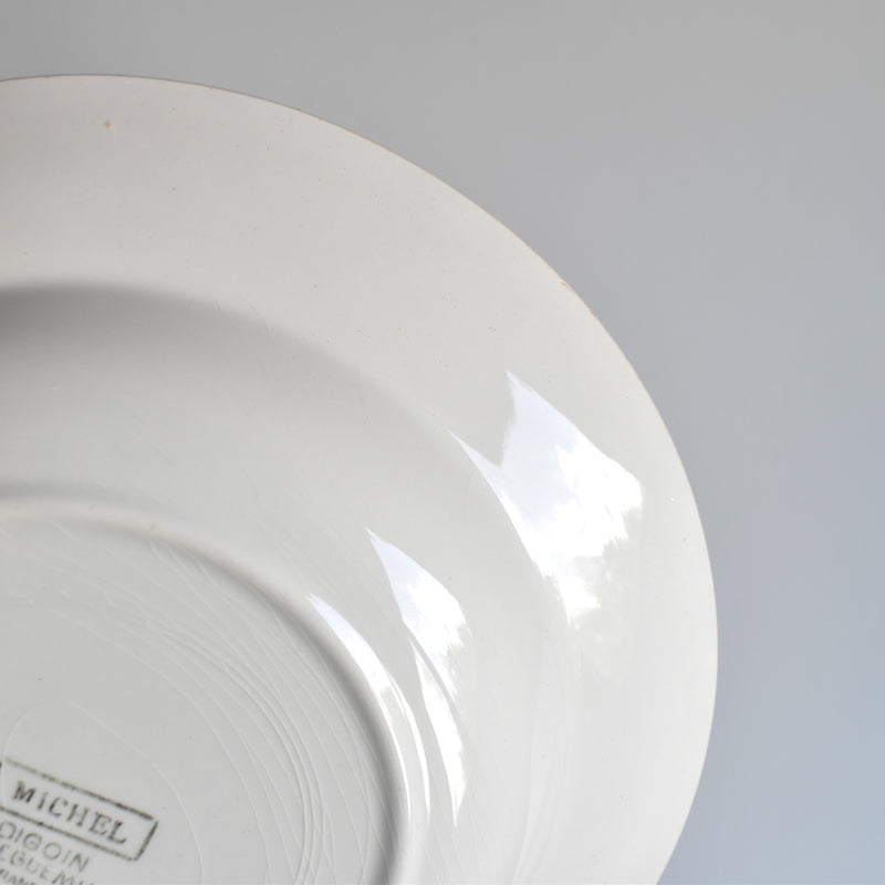 Vintage deep plate Digoin & Sarreguemines Michel A