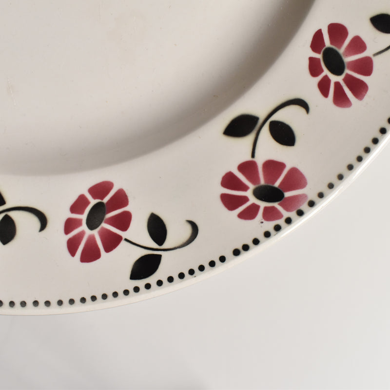 Vintage Large Plate, Digoin & Sarreguemines Rialto, 30.5cm