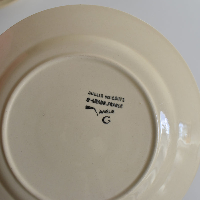 Vintage Dessert Plate Moulin des Loups Amélie B