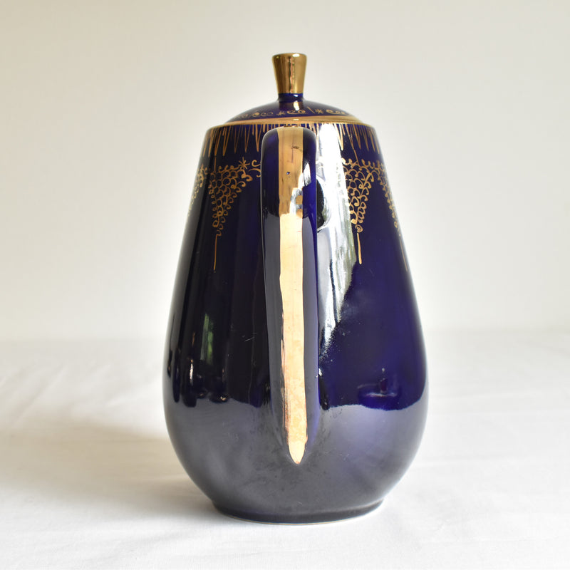 ア.ドラサンヴァル A.Dressinval コーヒーポット ダークブルー B